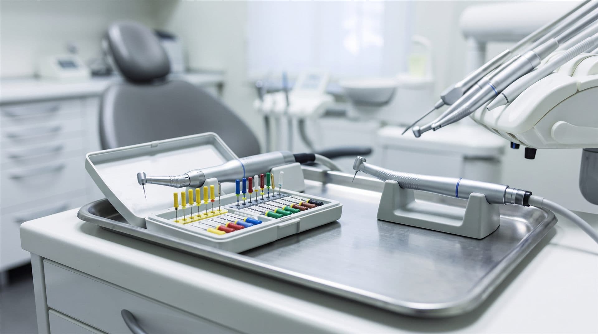 Instrumental de endodoncia en la clínica dental Encisa de A Coruña