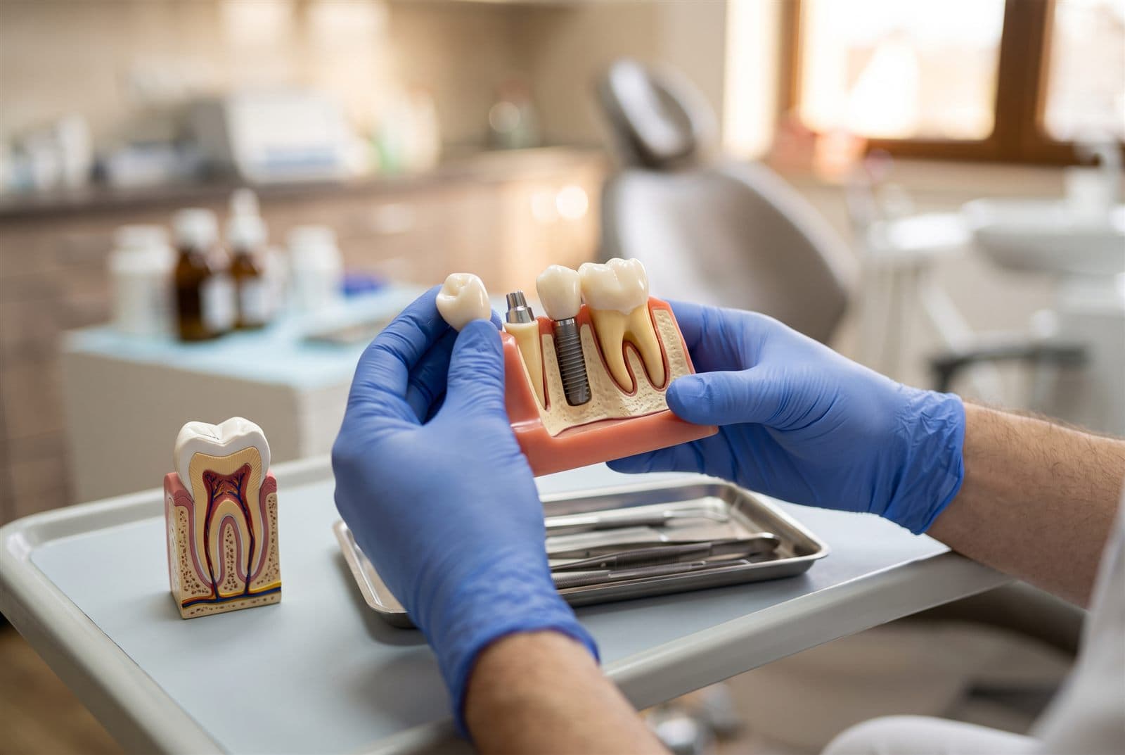 Paciente resolviendo preguntas sobre implantes dentales en Encisa A Coruña